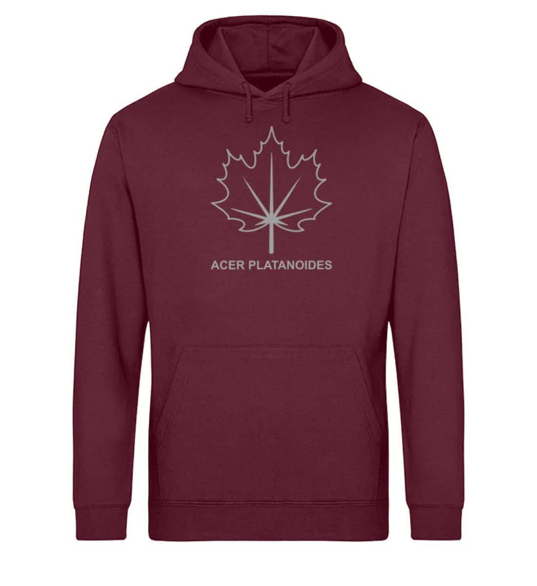 Spitzahornblatt Linien - Unisex Basic Bio Hoodie