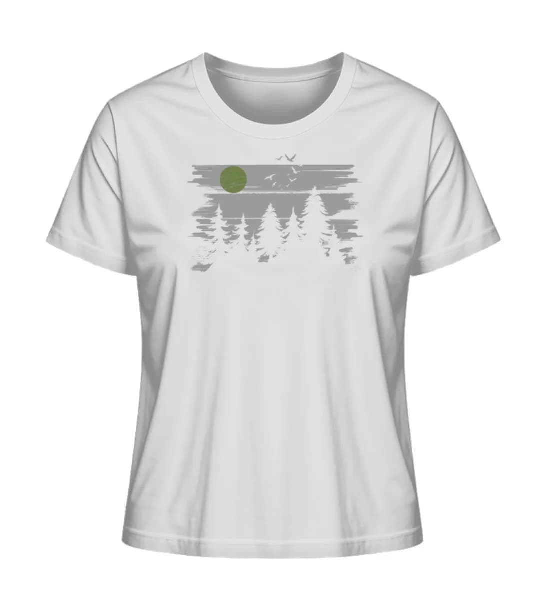 Wald mit Vollmond - Damen Premium Bio Shirt