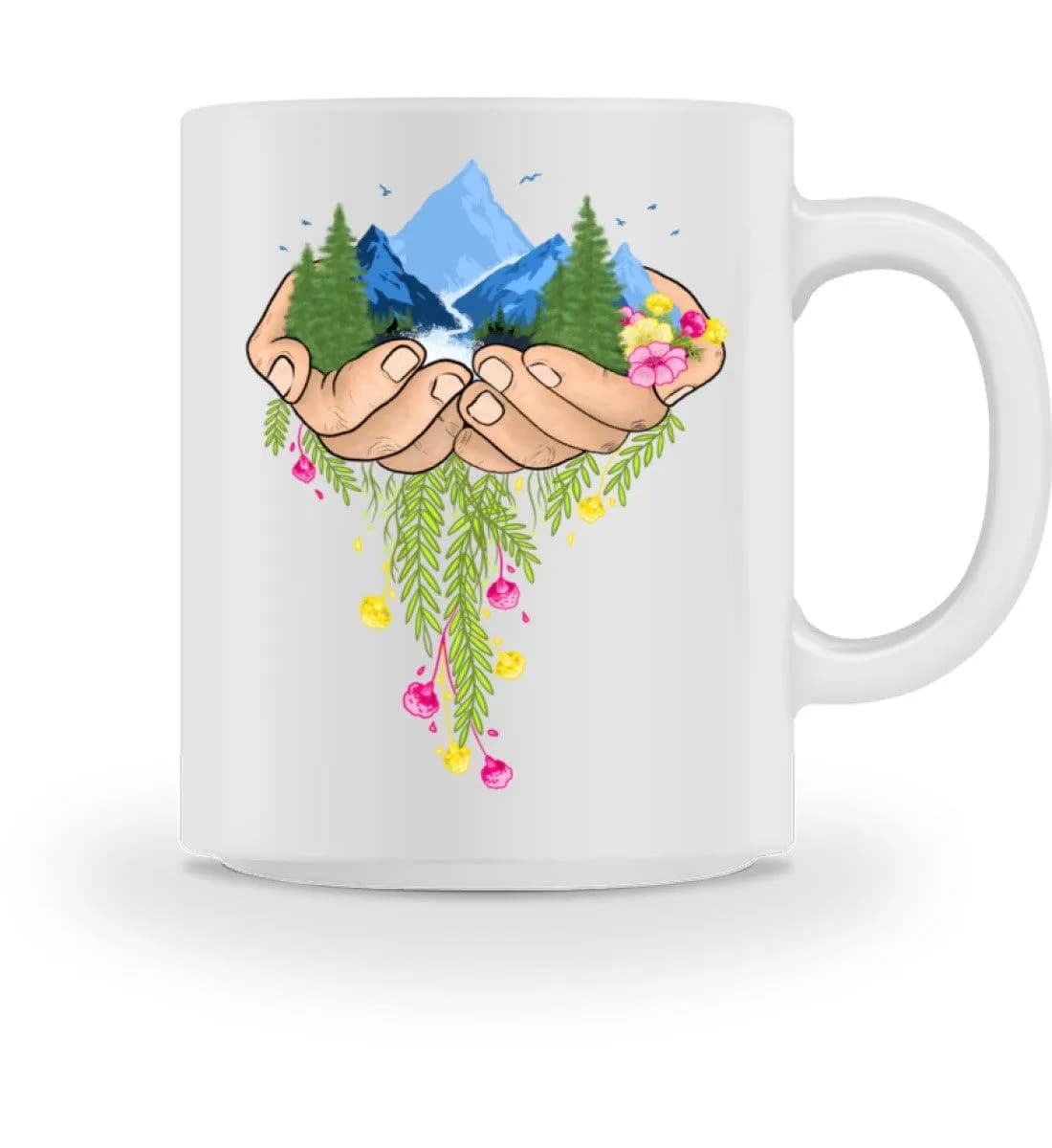 Nature in hands - Tasse