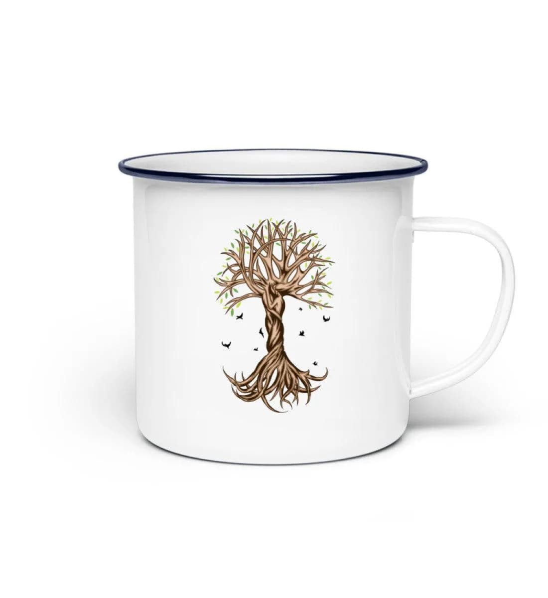 Tree Couple - Emaille Tasse