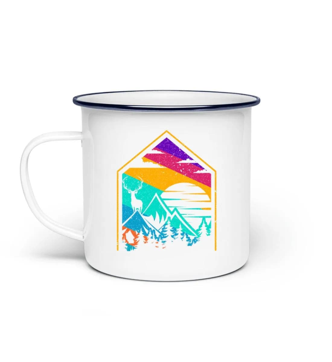Lovely Nature House - Emaille Tasse