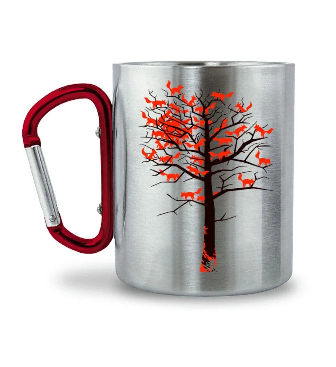Foxtree - Edelstahltasse mit Karabinergriff