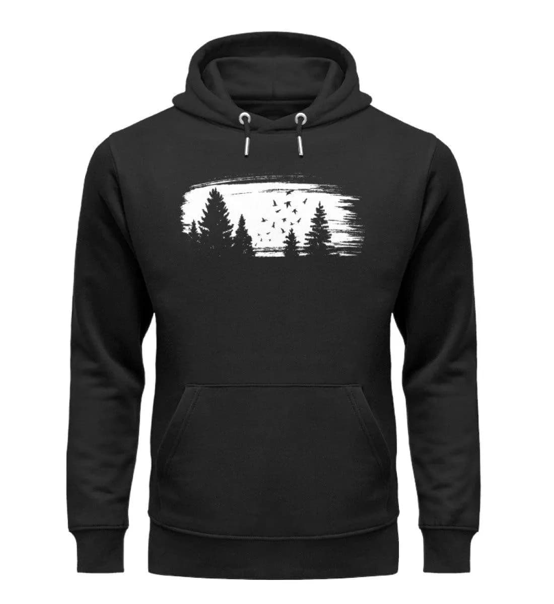 Wald mit Vögeln - Unisex Premium Bio Hoodie