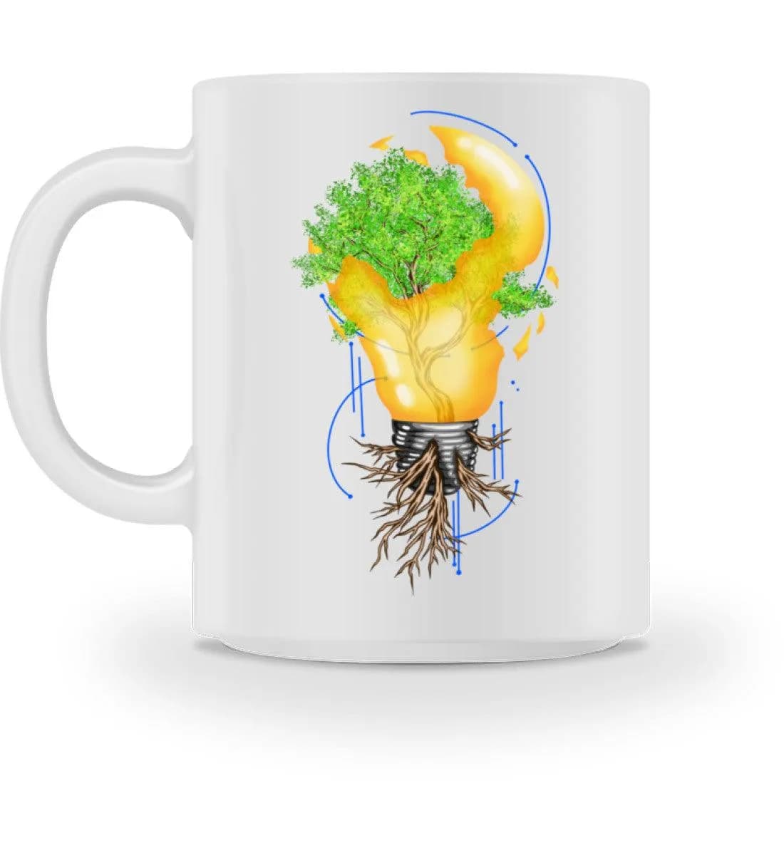 Tree in broken lightbulb - Tasse