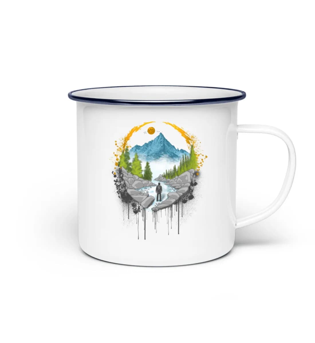 Mountain Path - Emaille Tasse