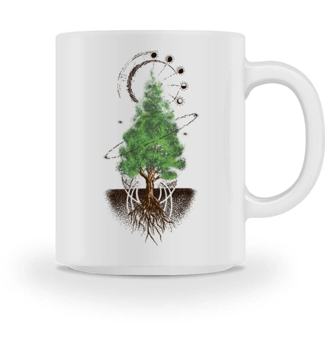 Baum mit Mondphasen - Tasse