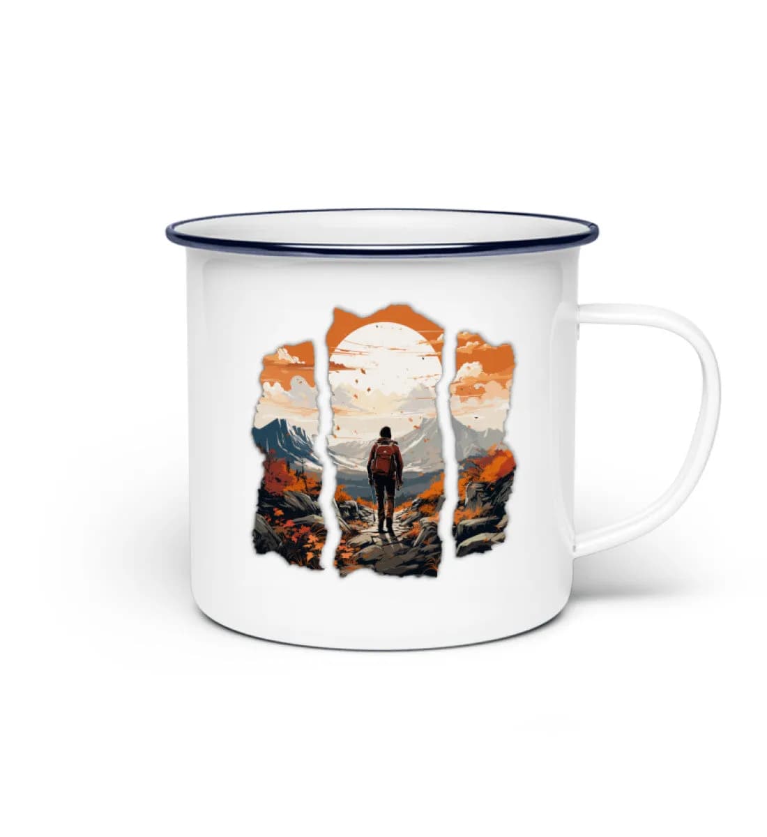 Hiking Autumn - Emaille Tasse
