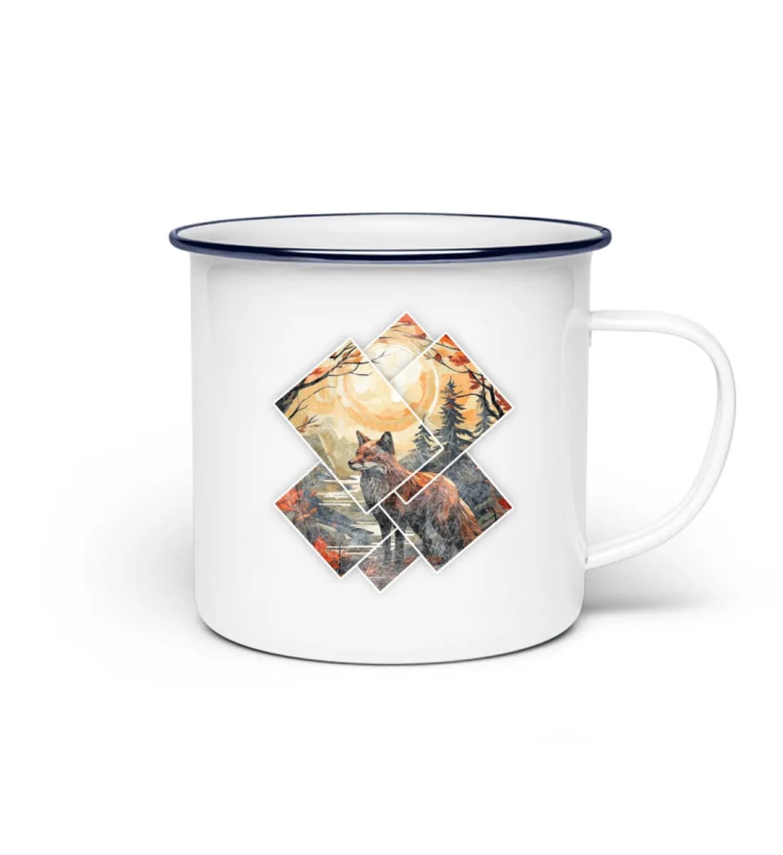 Fox Pictures - Emaille Tasse