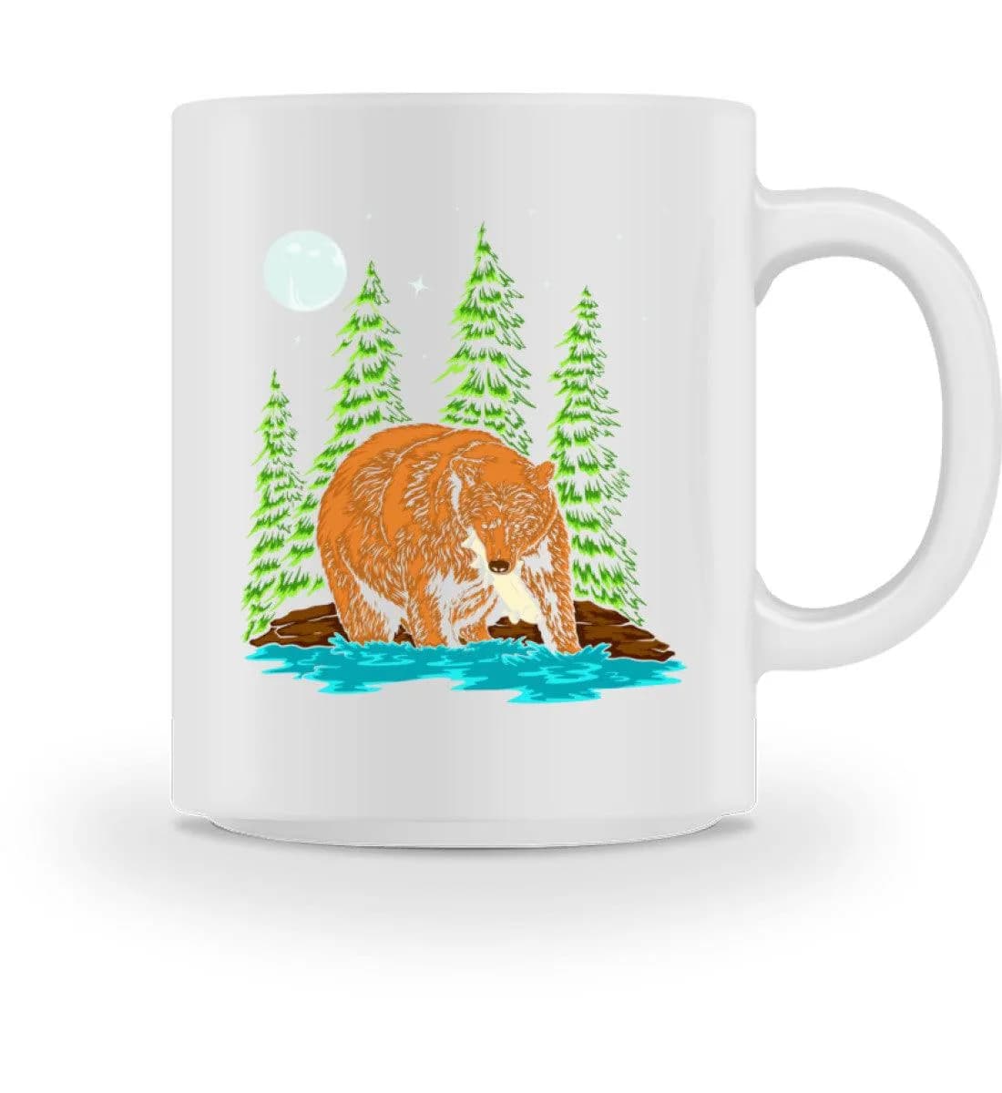 Bär fängt Fisch - Tasse