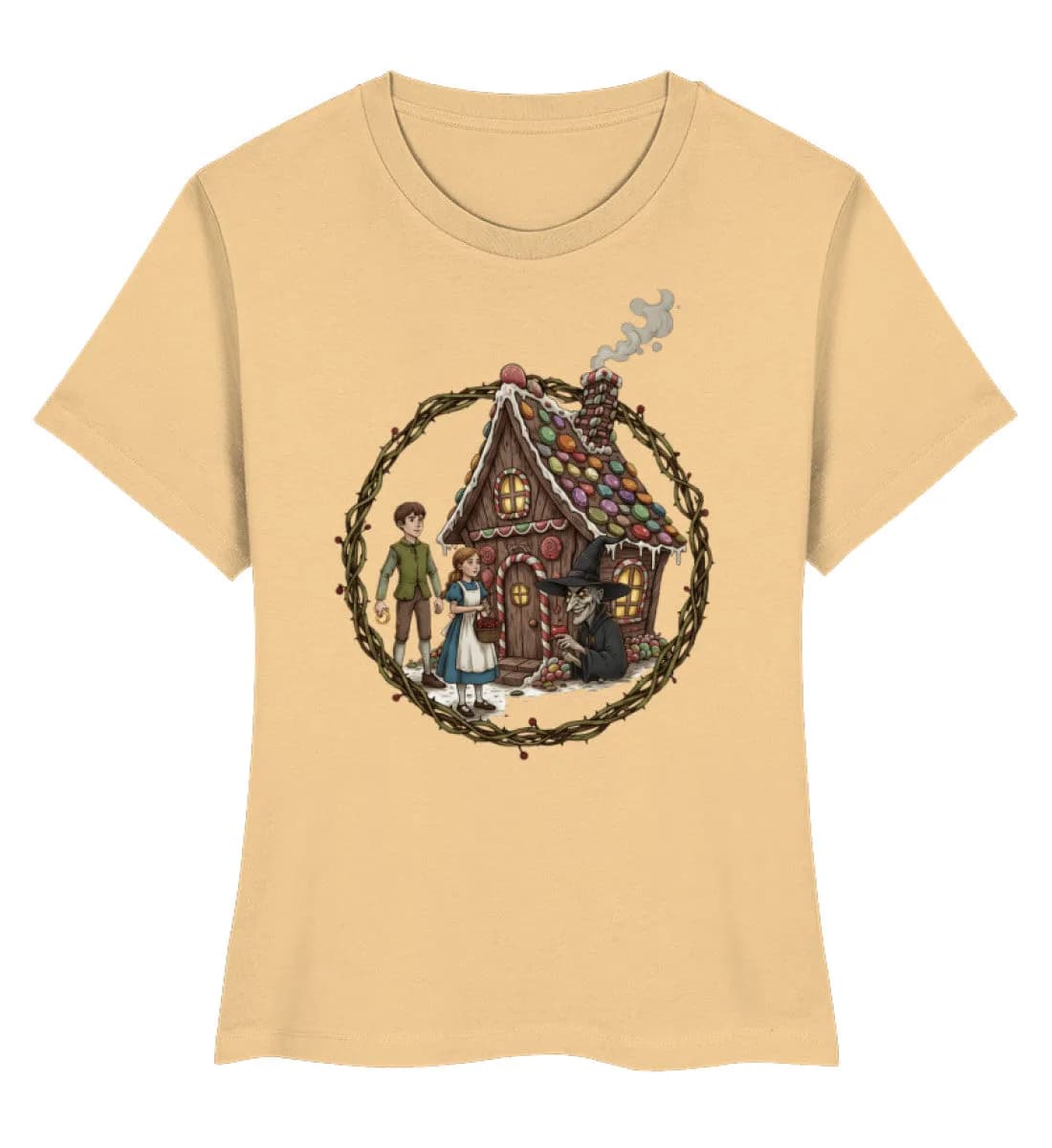 Hänsel und Gretel Hexenhaus   - Damen Premium Bio Shirt