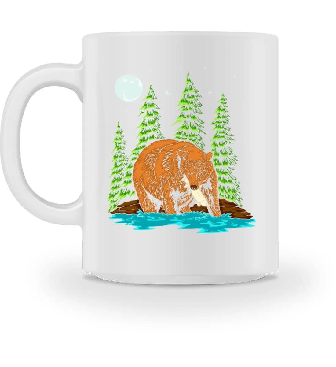 Bär fängt Fisch - Tasse
