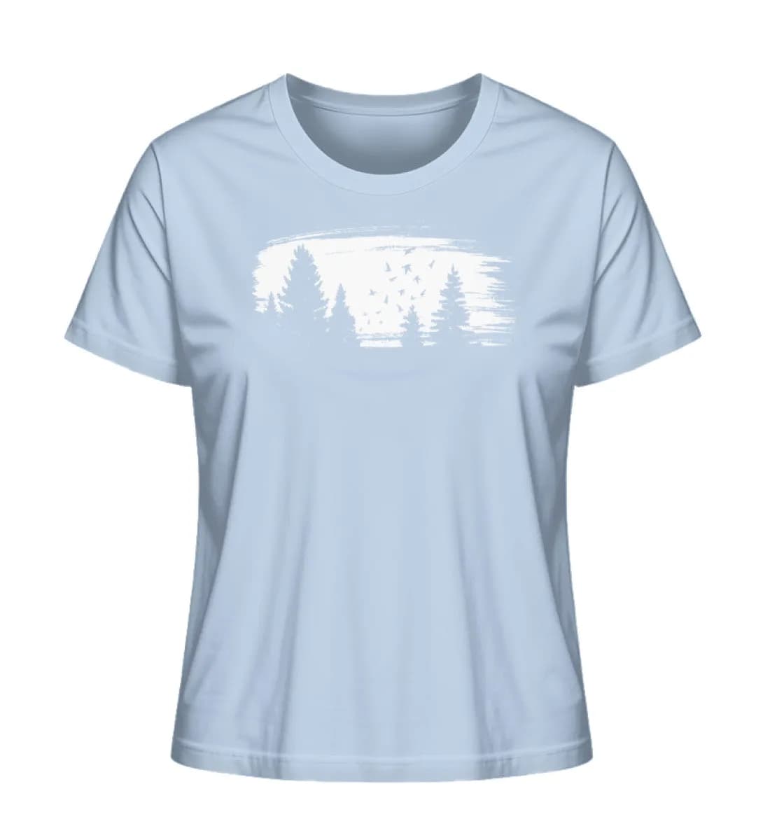Wald mit Vögeln - Damen Premium Bio Shirt