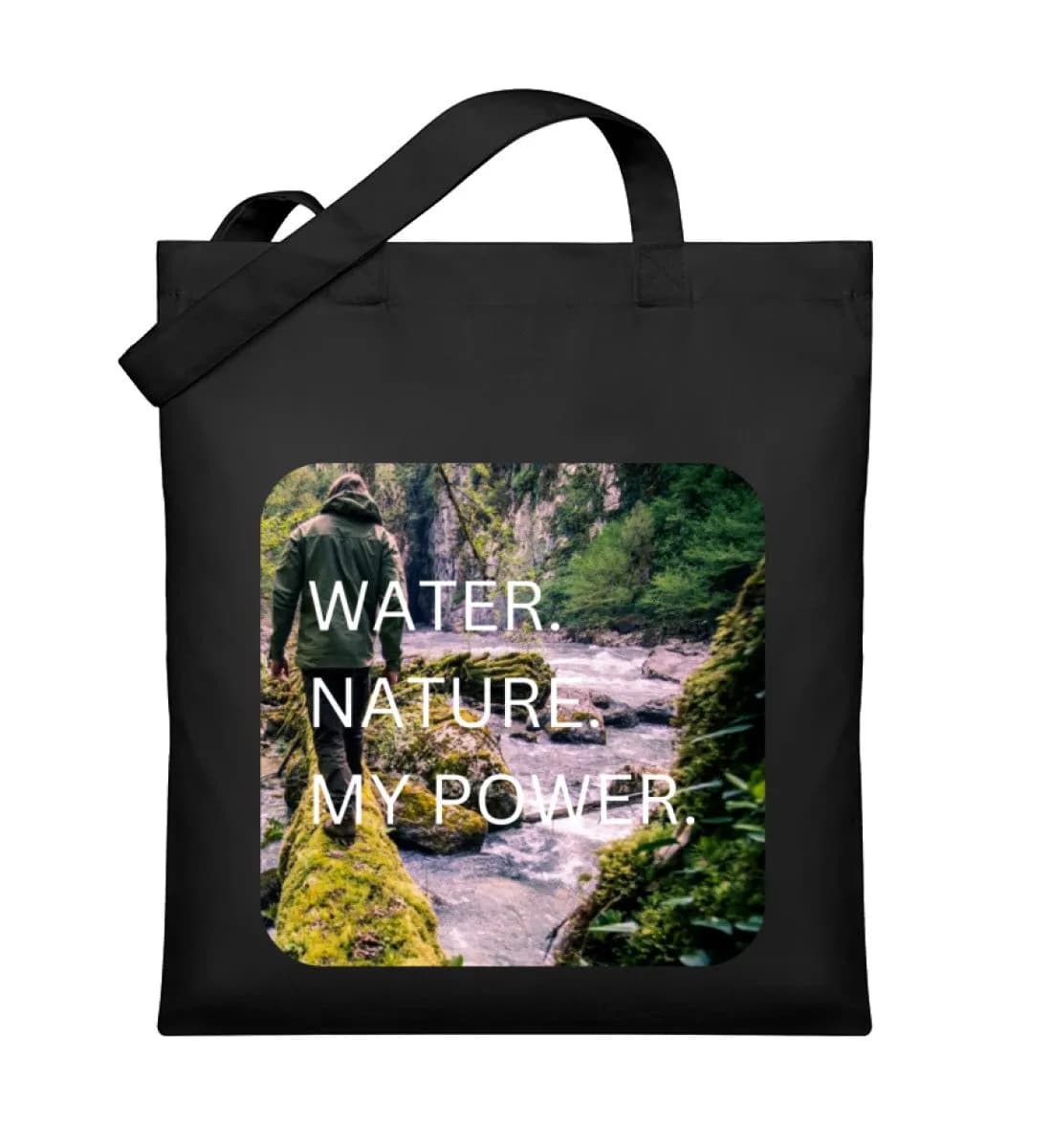 Water Nature My Power - Organic Jutebeutel