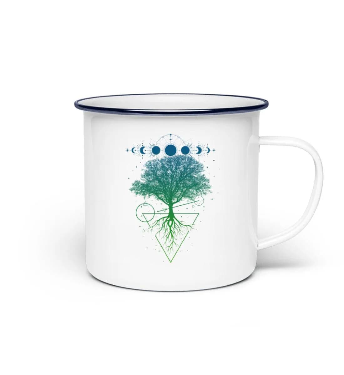 Baum Mondphasen - Emaille Tasse