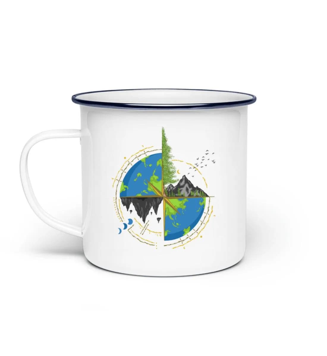 Nature earth - Emaille Tasse
