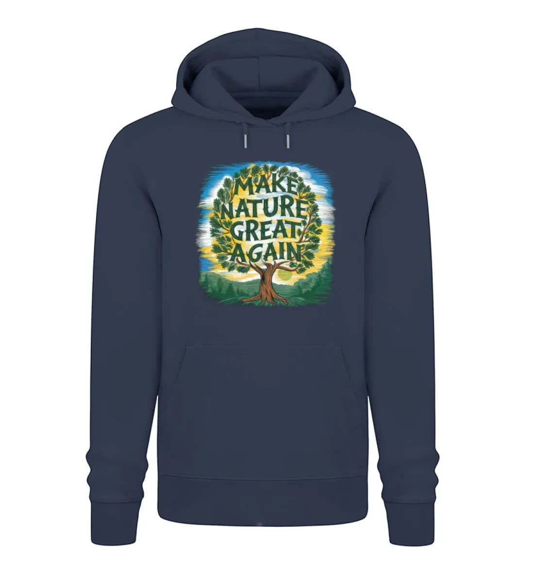 Make nature great again tree - Unisex Premium Bio Hoodie