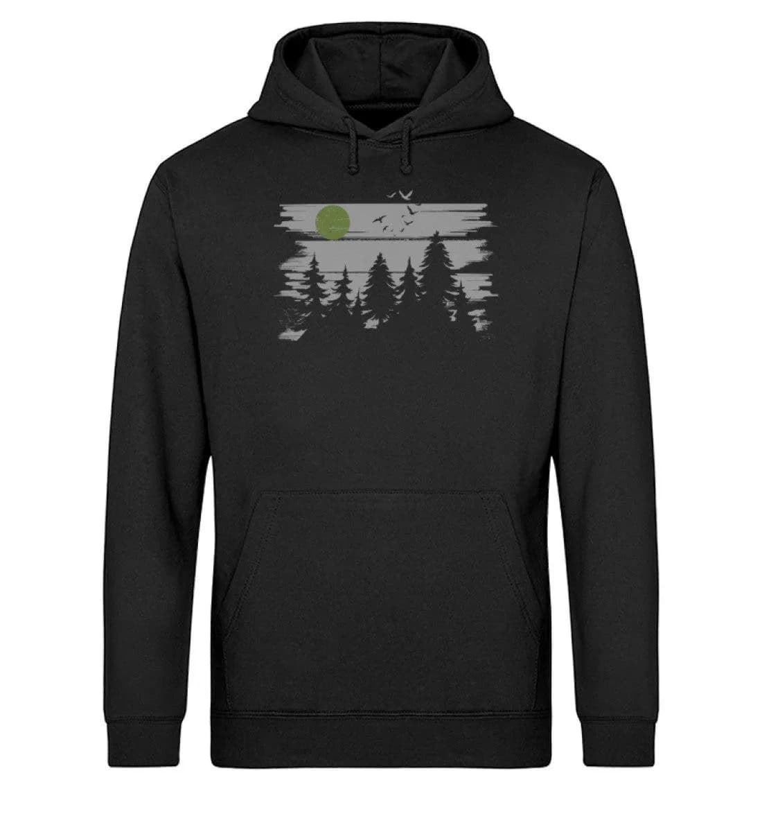 Wald mit Vollmond - Unisex Basic Bio Hoodie