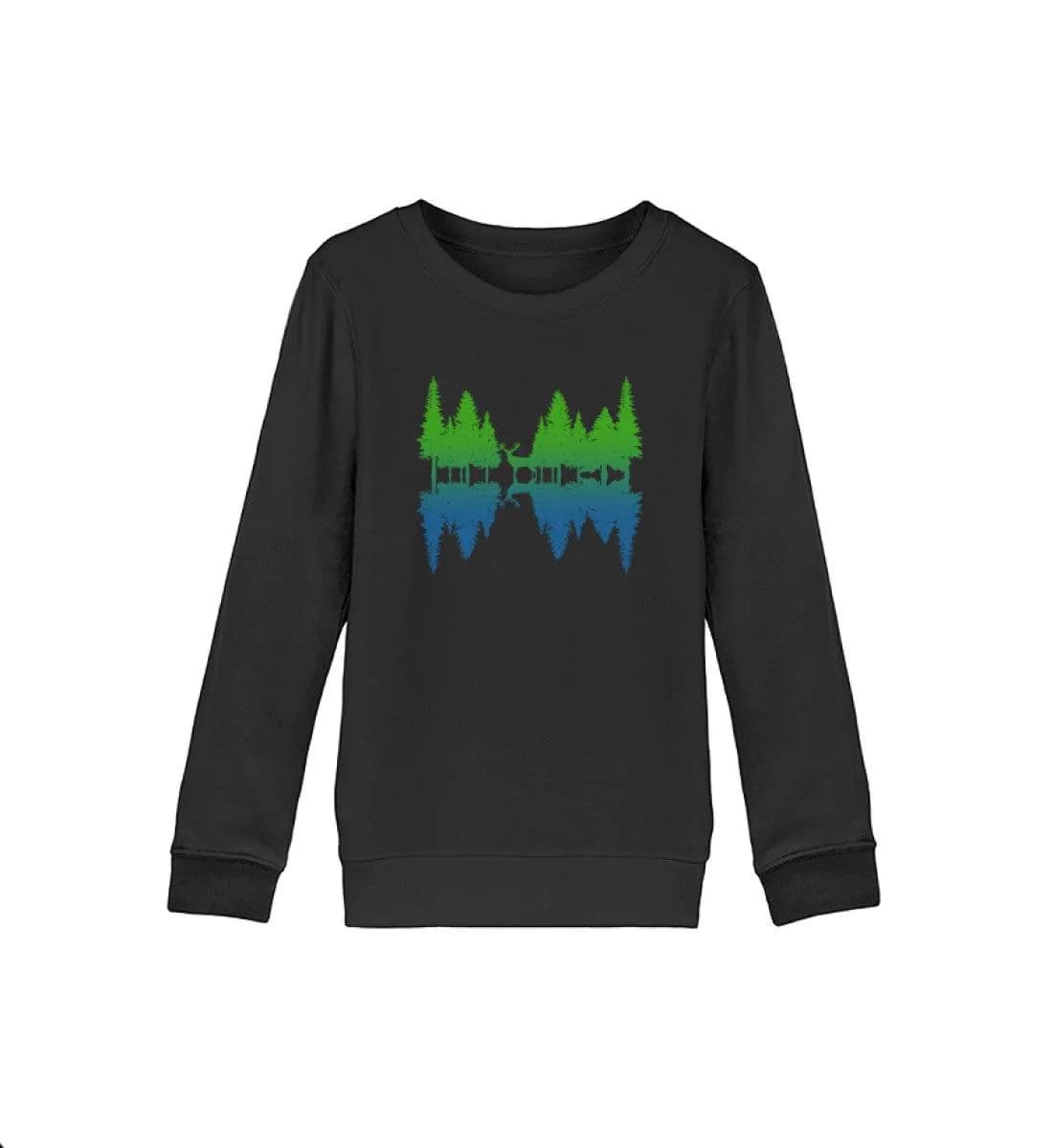 Wald Spiegelung  - Kinder Bio Sweatshirt