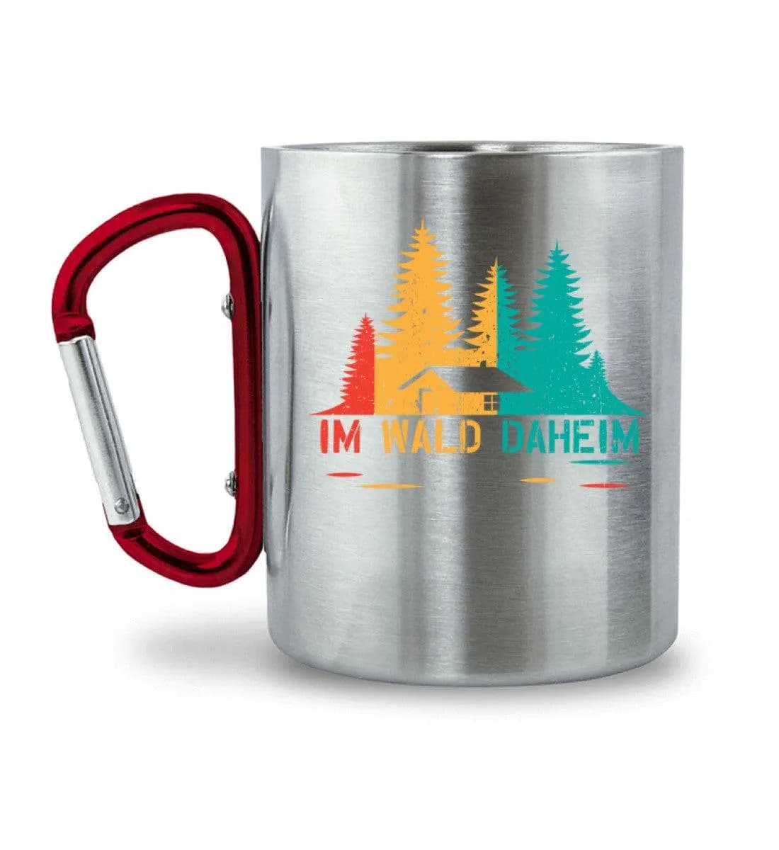 Im Wald daheim - Edelstahltasse mit Karabinergriff