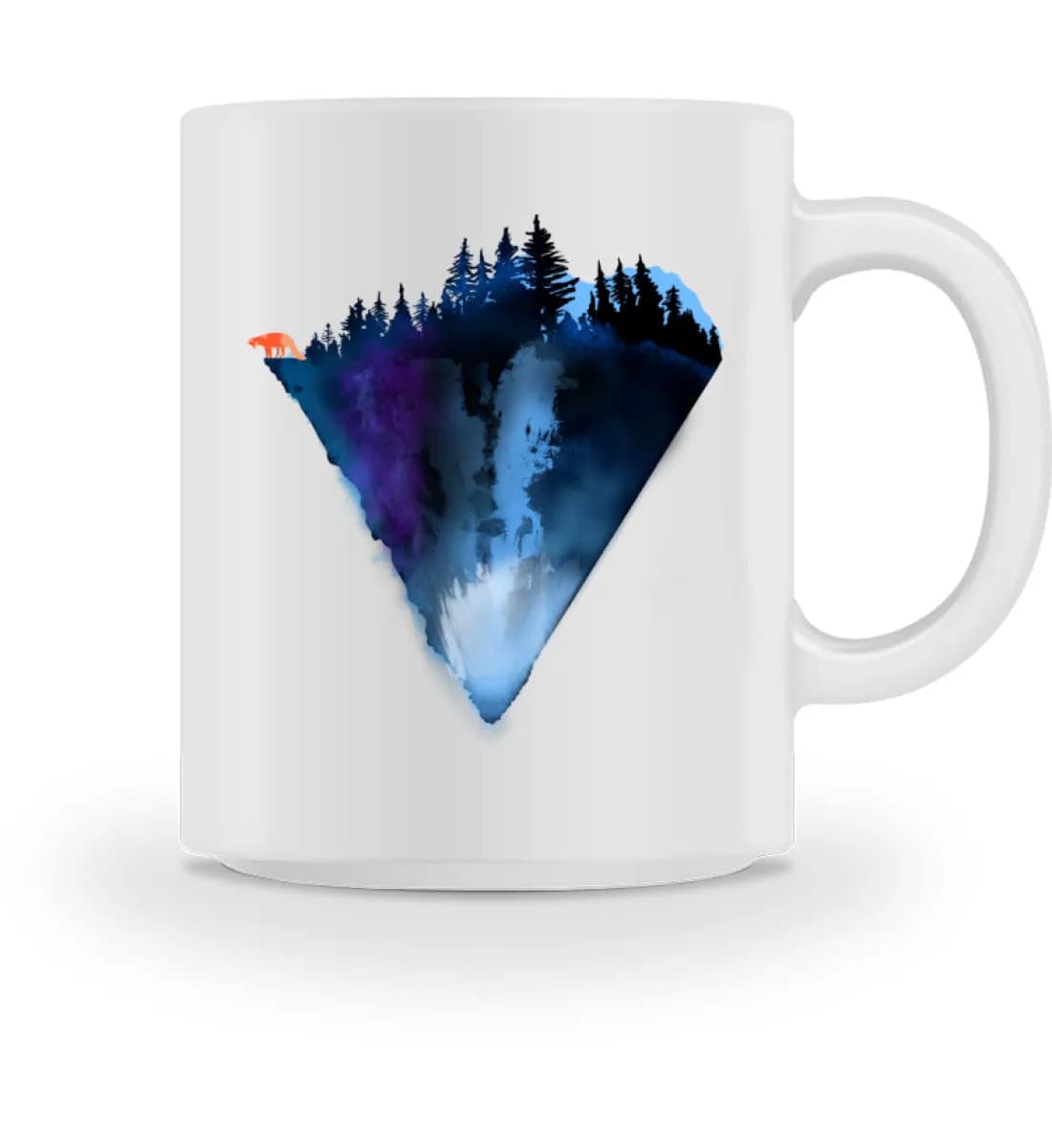 Dreiecksberg mit Fuchs - Tasse