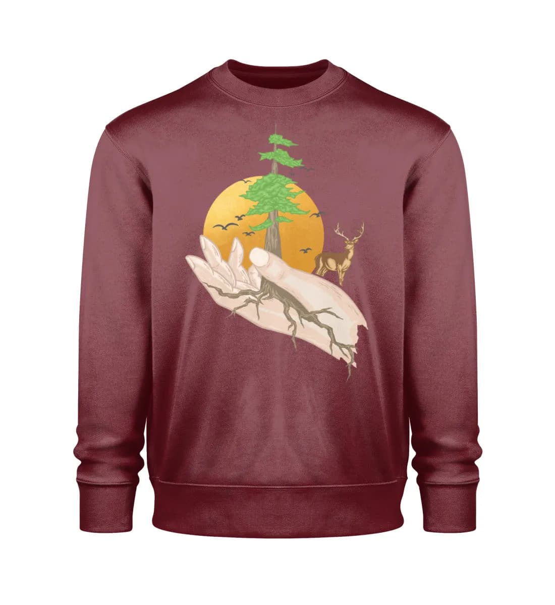 Root hands - Unisex Bio Sweatshirt