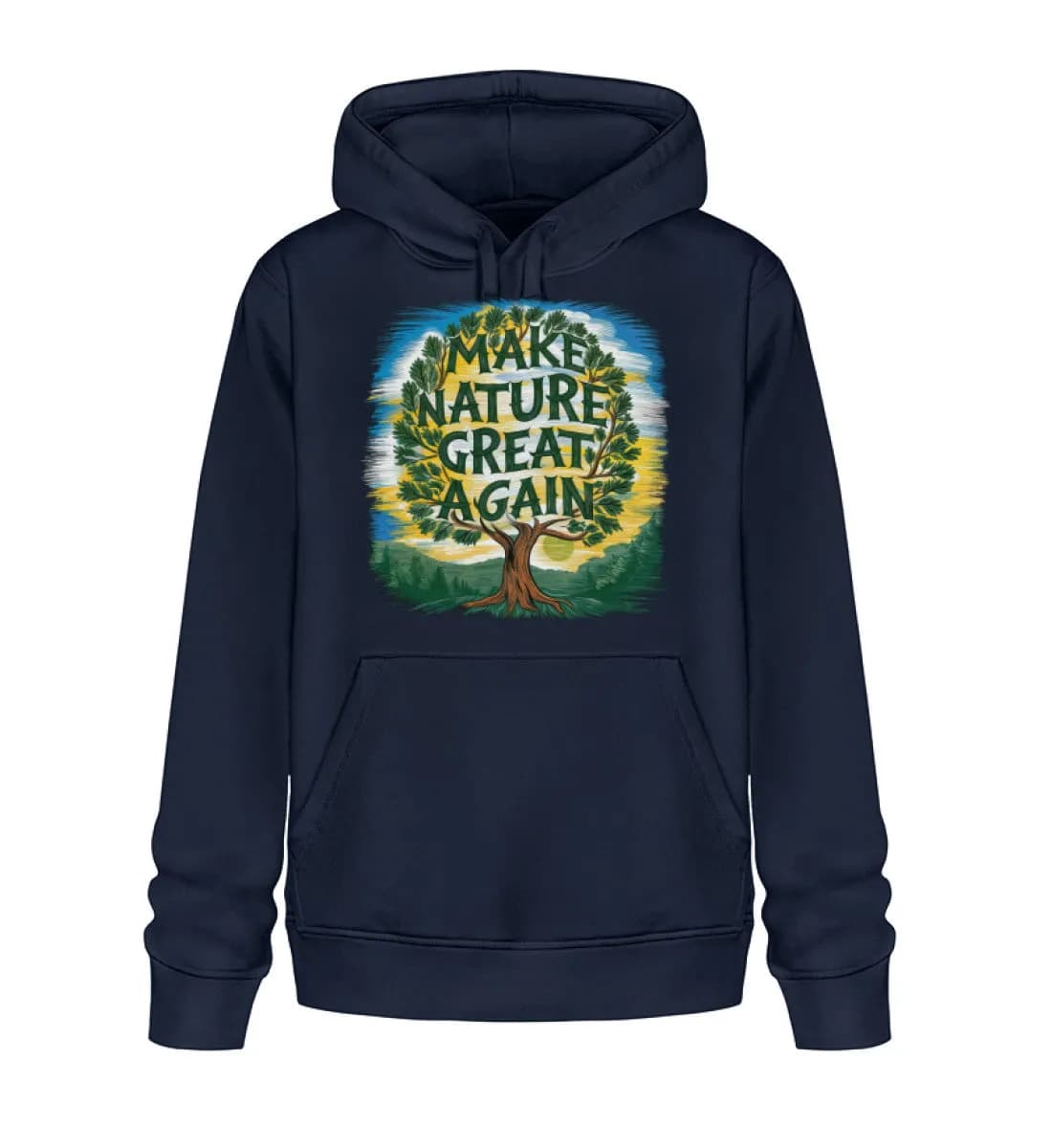 Make Nature great again Tree - Unisex Basic Bio Hoodie