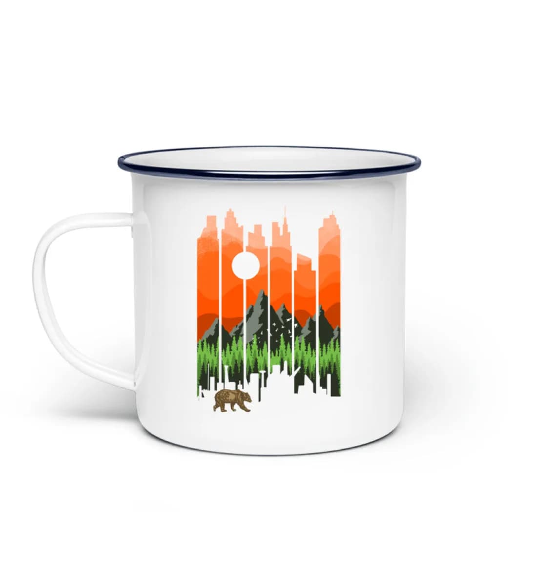Nature Landscape Sunset - Emaille Tasse