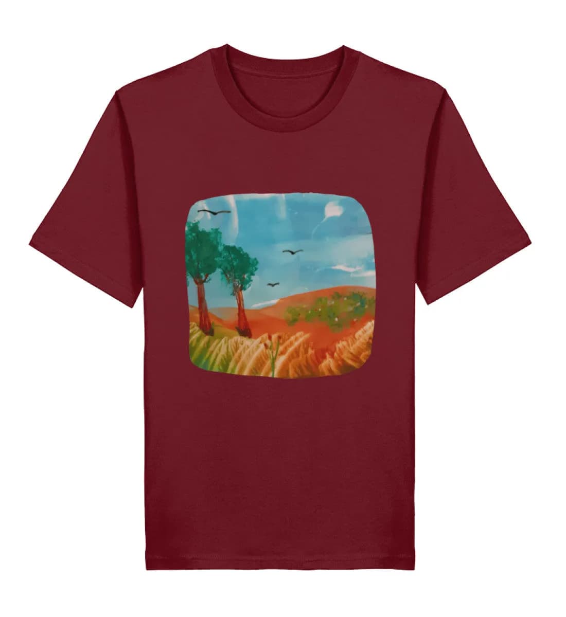 Kunst zum Anfassen friedliche Szene  - Herren Premium Bio Shirt