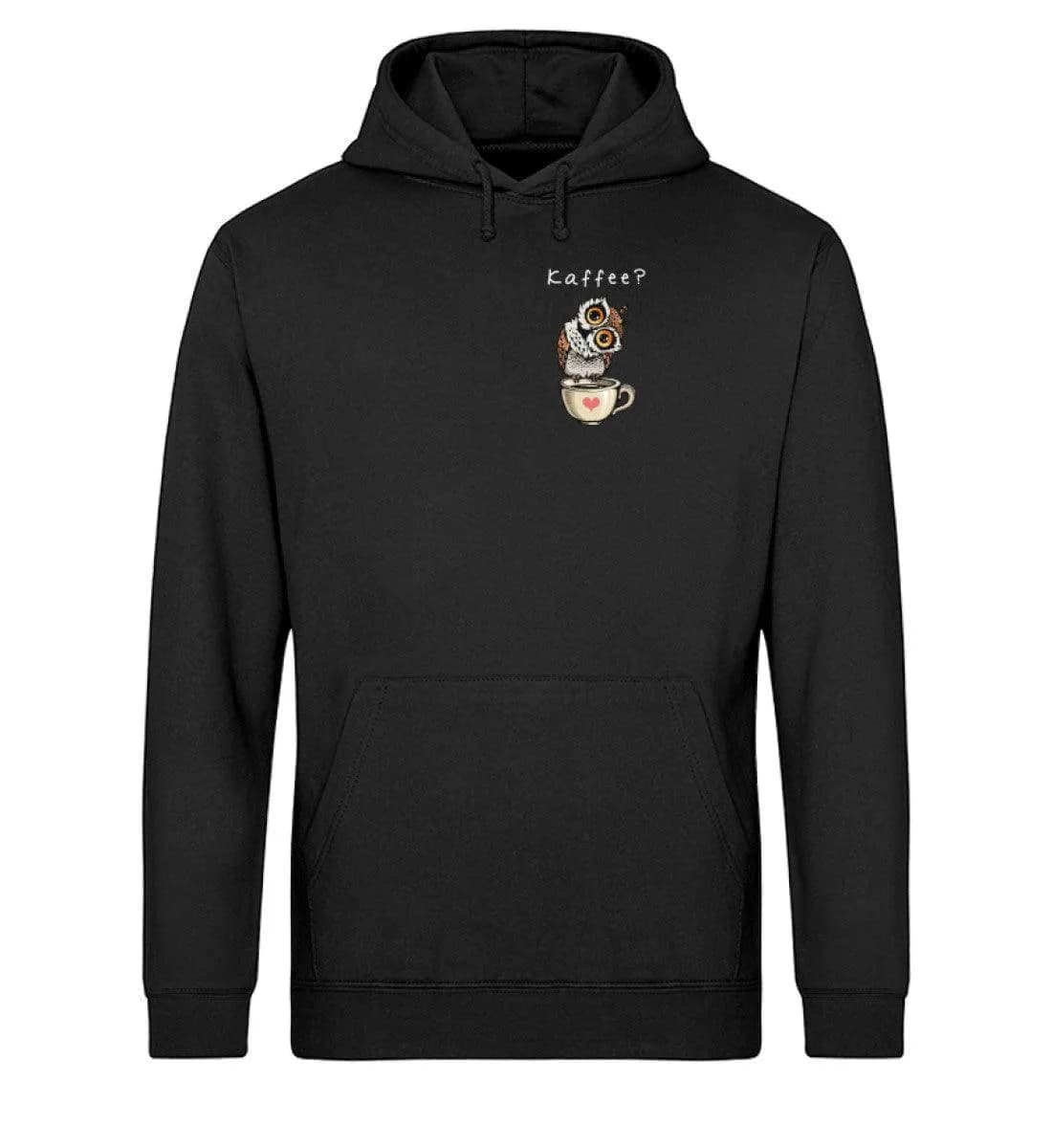 Eule auf Tasse Kaffee? - Unisex Basic Bio Hoodie