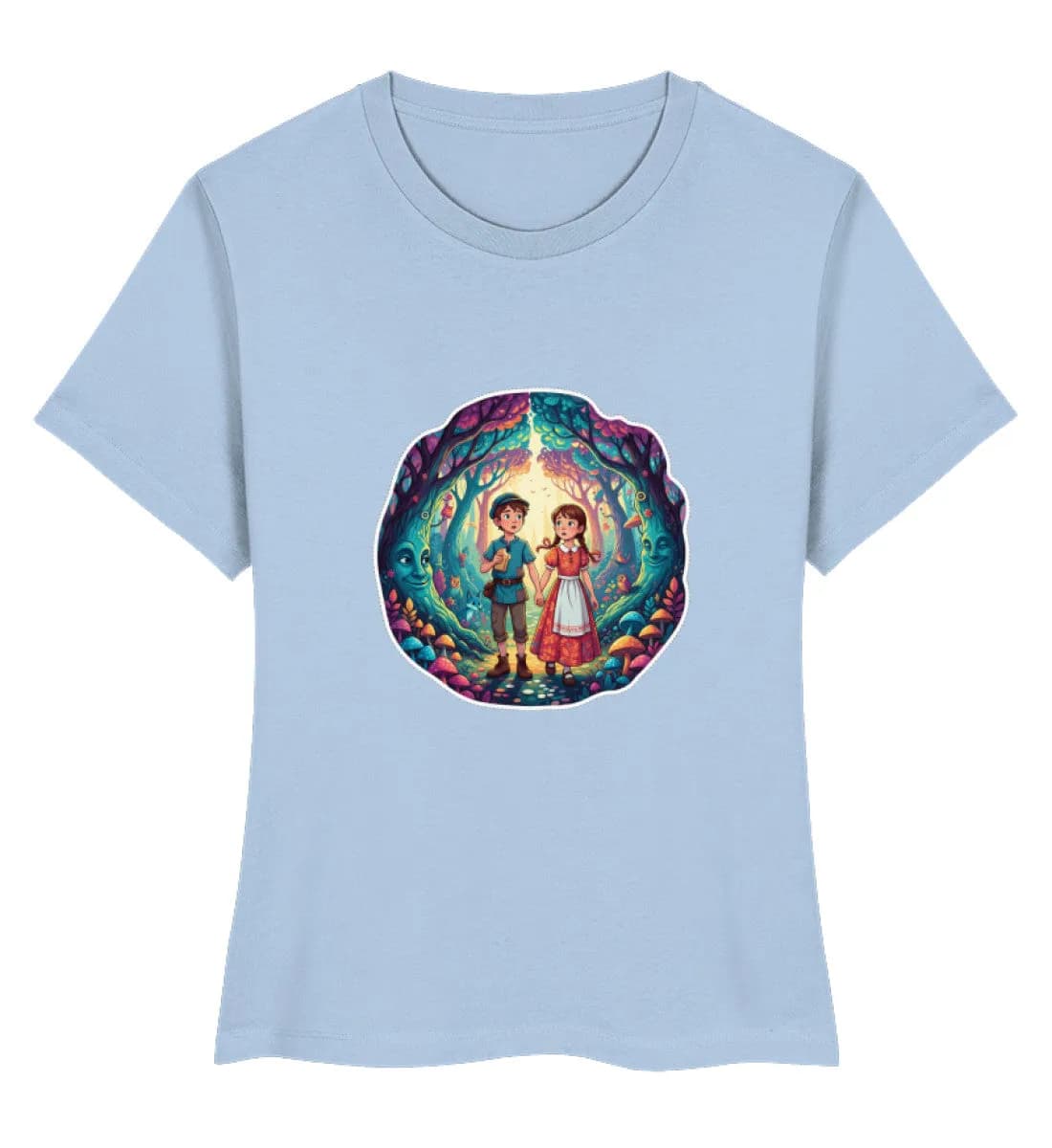 Hänsel und Gretel verloren im Wald  - Damen Premium Bio Shirt