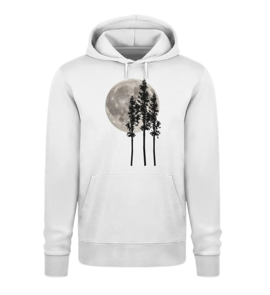 Drei Bäume im Vollmond - Unisex Premium Bio Hoodie