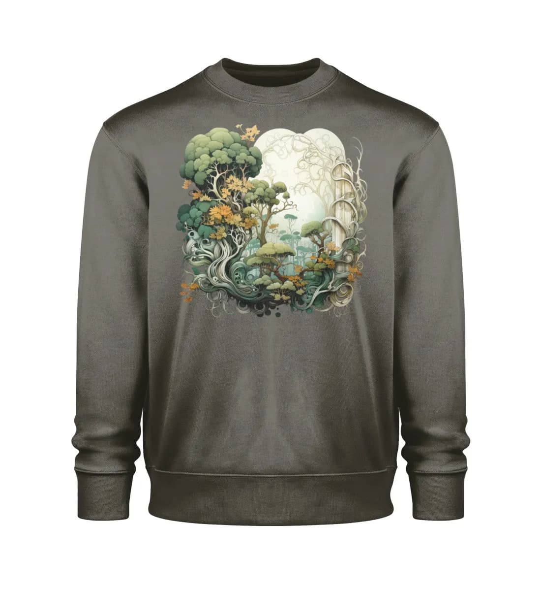 Verwobene Wälder - Unisex Bio Sweatshirt