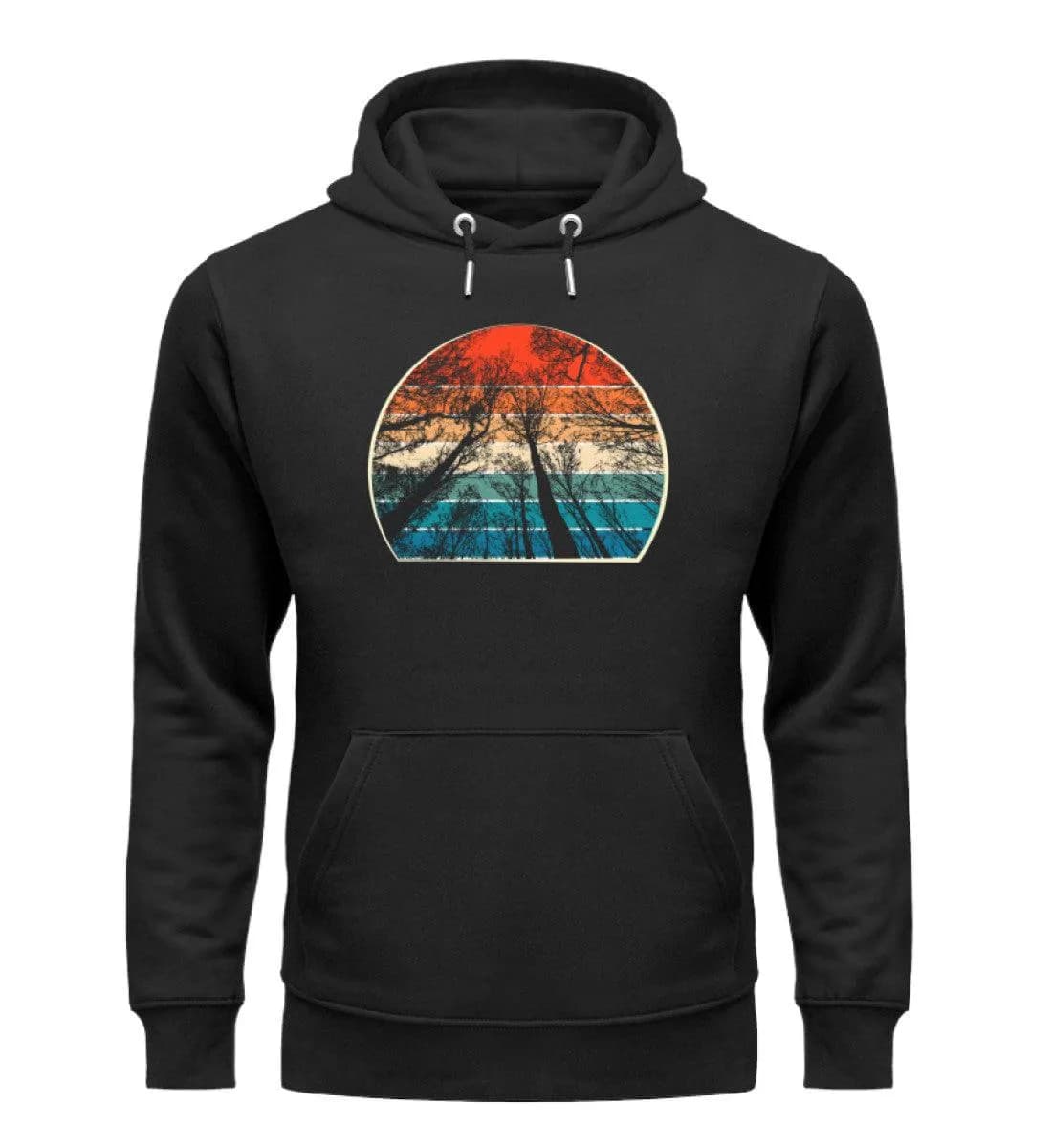Retro Bäume - Unisex Premium Bio Hoodie