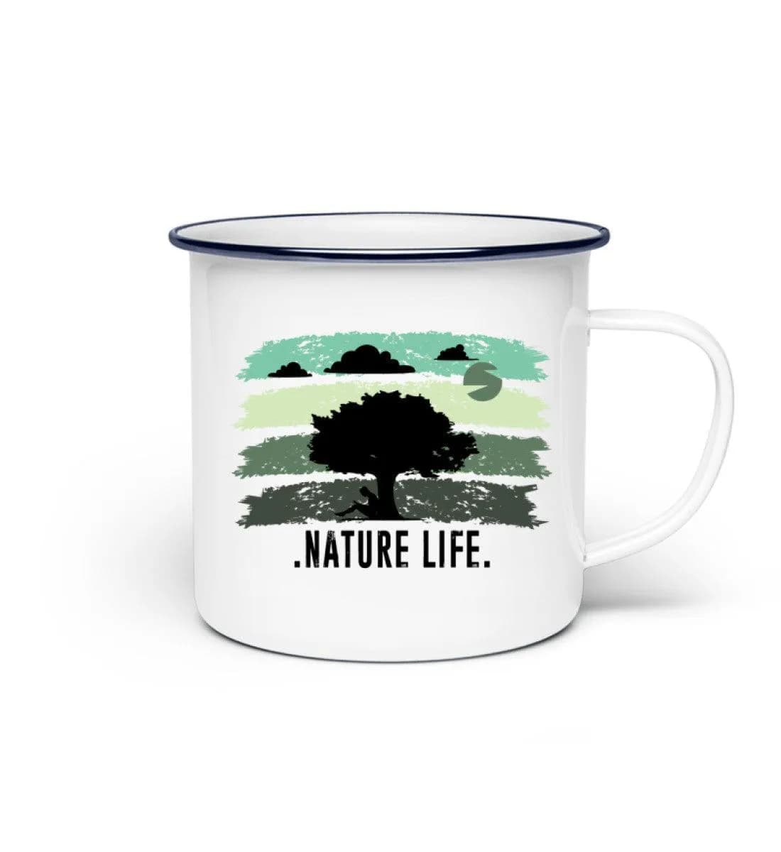 Nature Life Tree - Emaille Tasse
