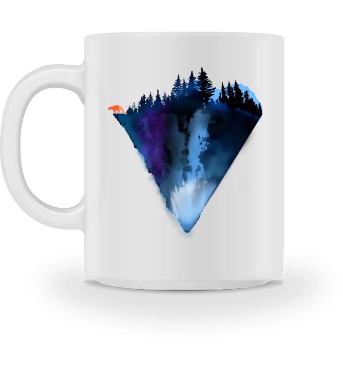 Dreiecksberg mit Fuchs - Tasse