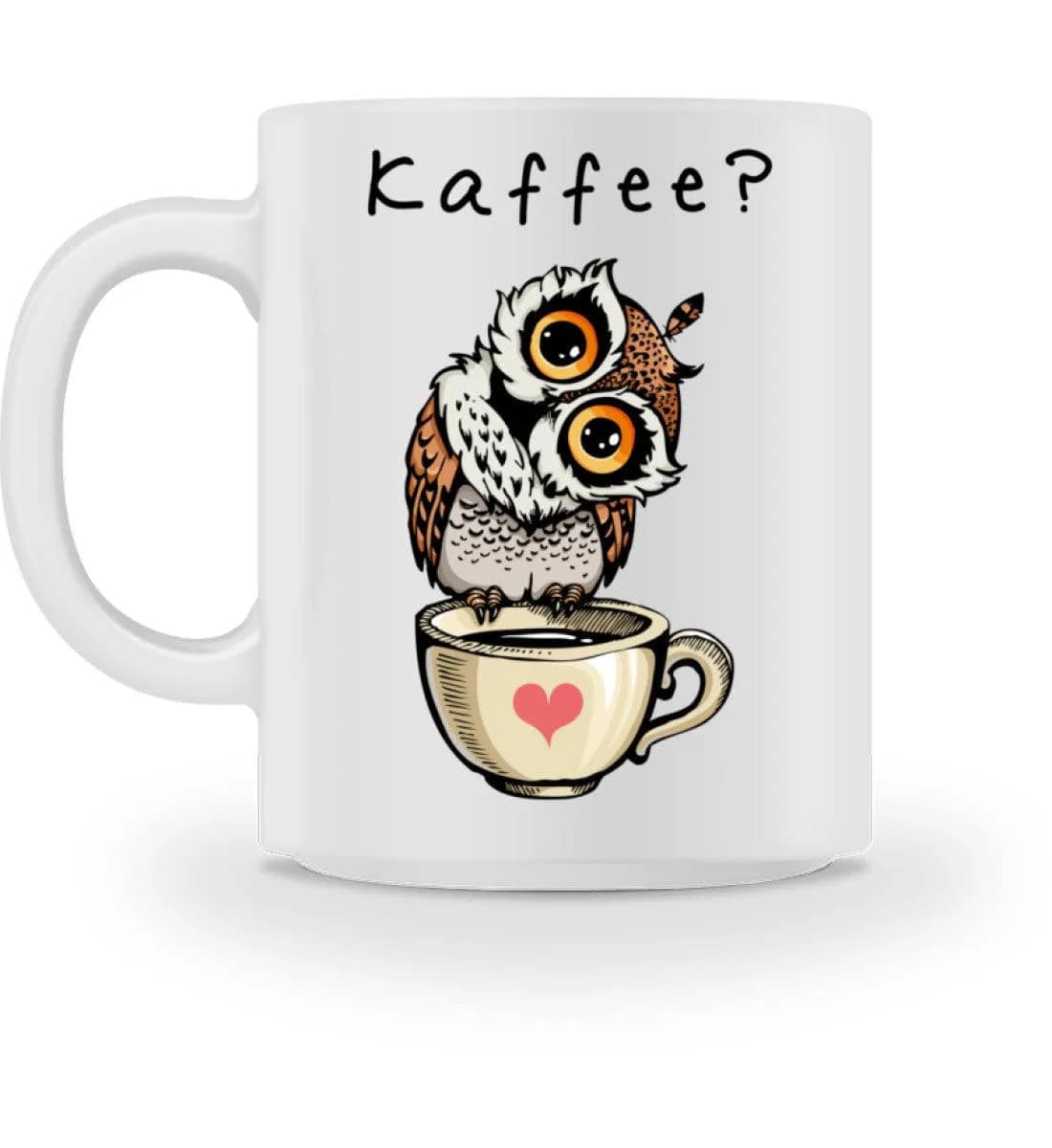 Eule auf Tasse Kaffee? - Tasse