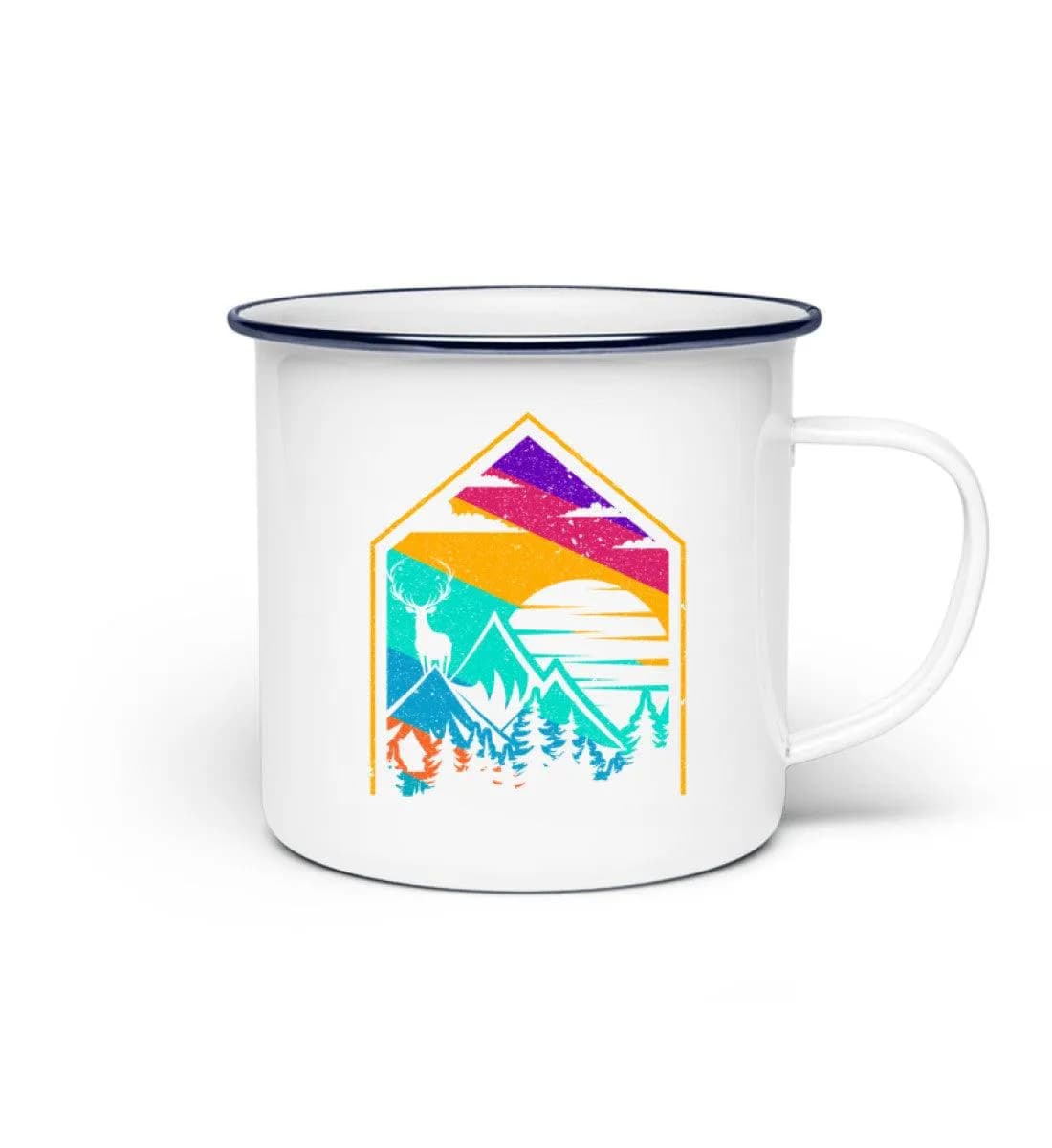 Lovely Nature House - Emaille Tasse