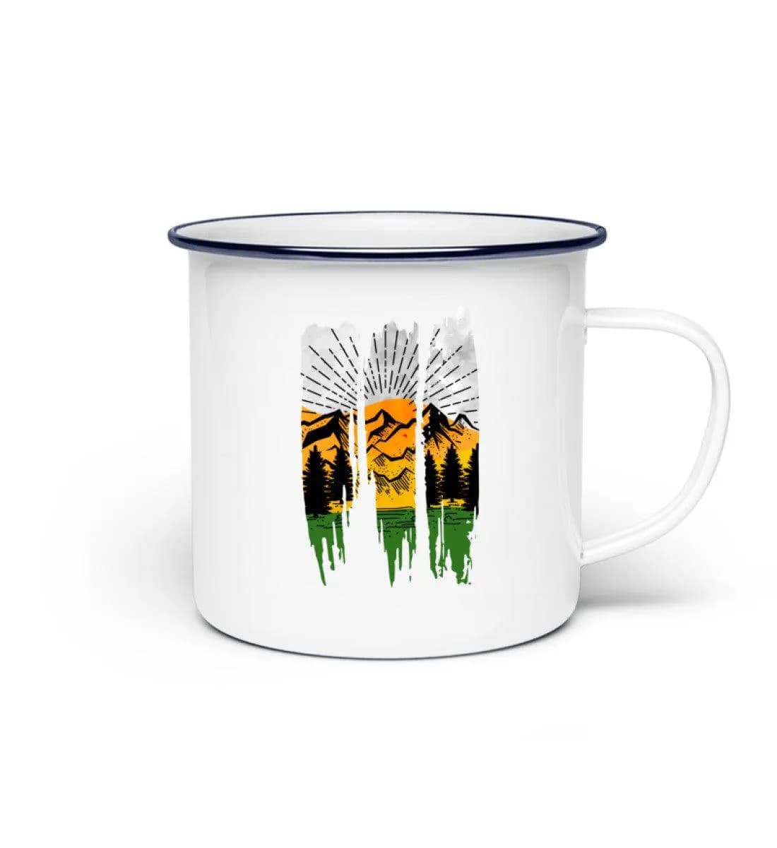 Lovely Nature Brush - Emaille Tasse