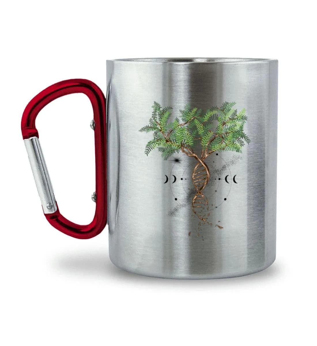 Tree DNA - Edelstahltasse mit Karabinergriff
