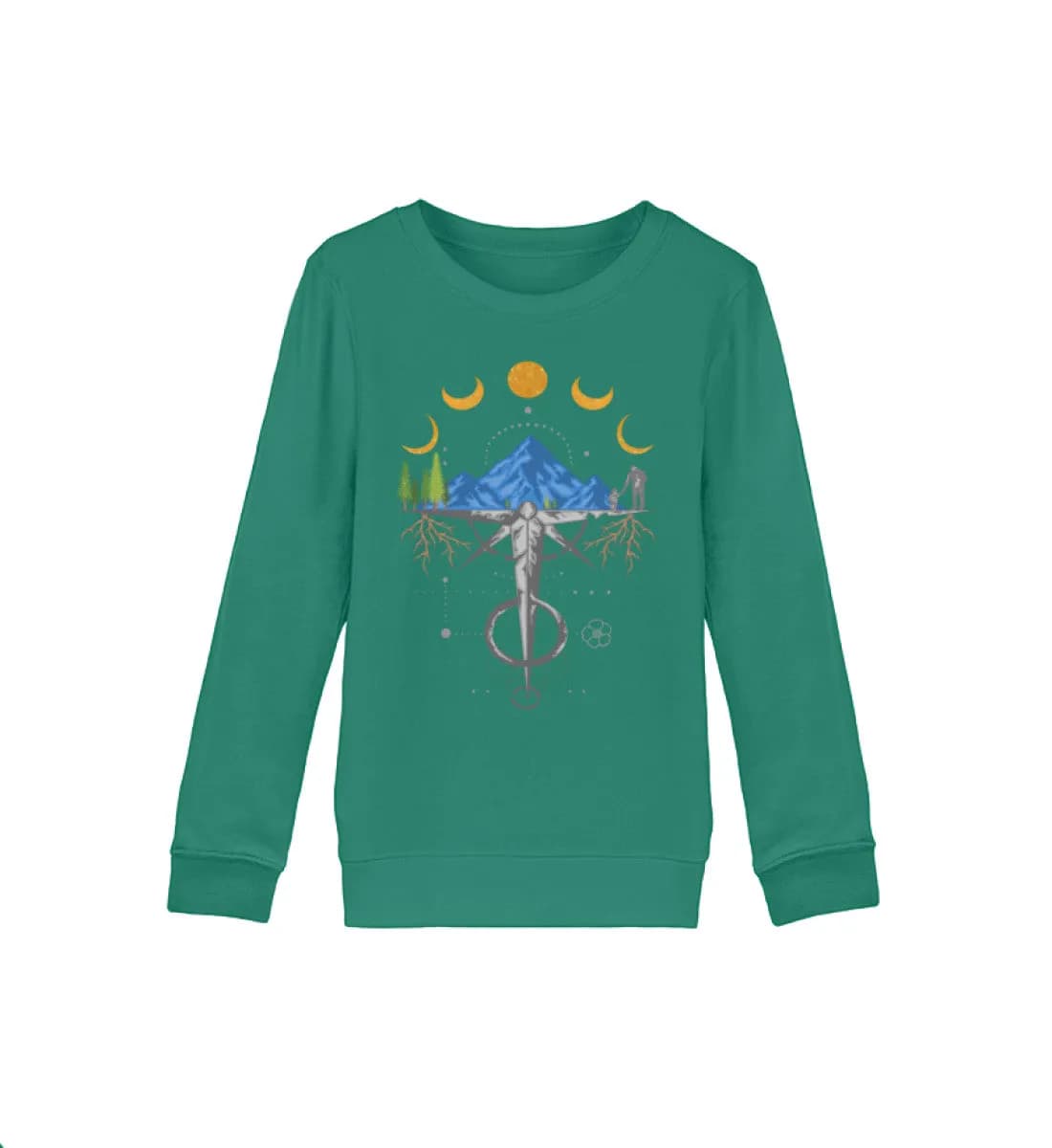 Harmonie der Berge - Kinder Bio Sweatshirt