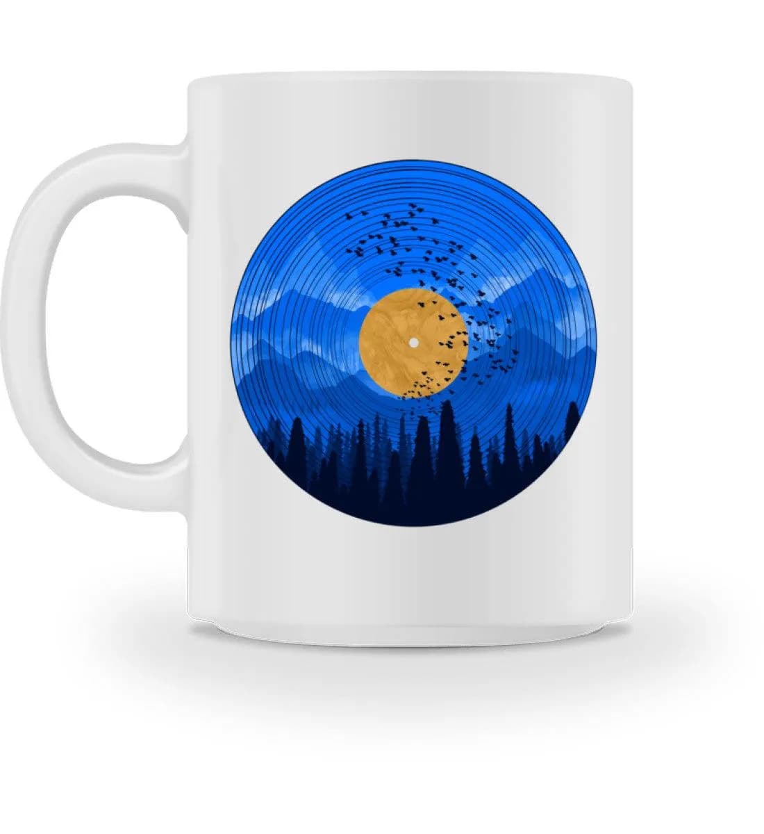 Wald auf Schallplatte - Tasse