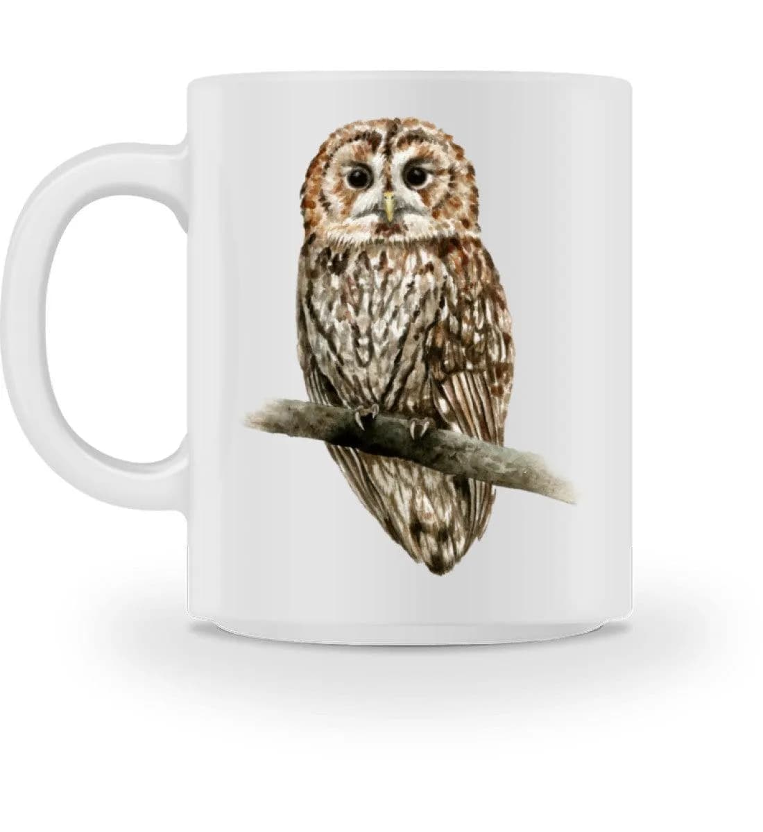 Owl Watercolor - Tasse