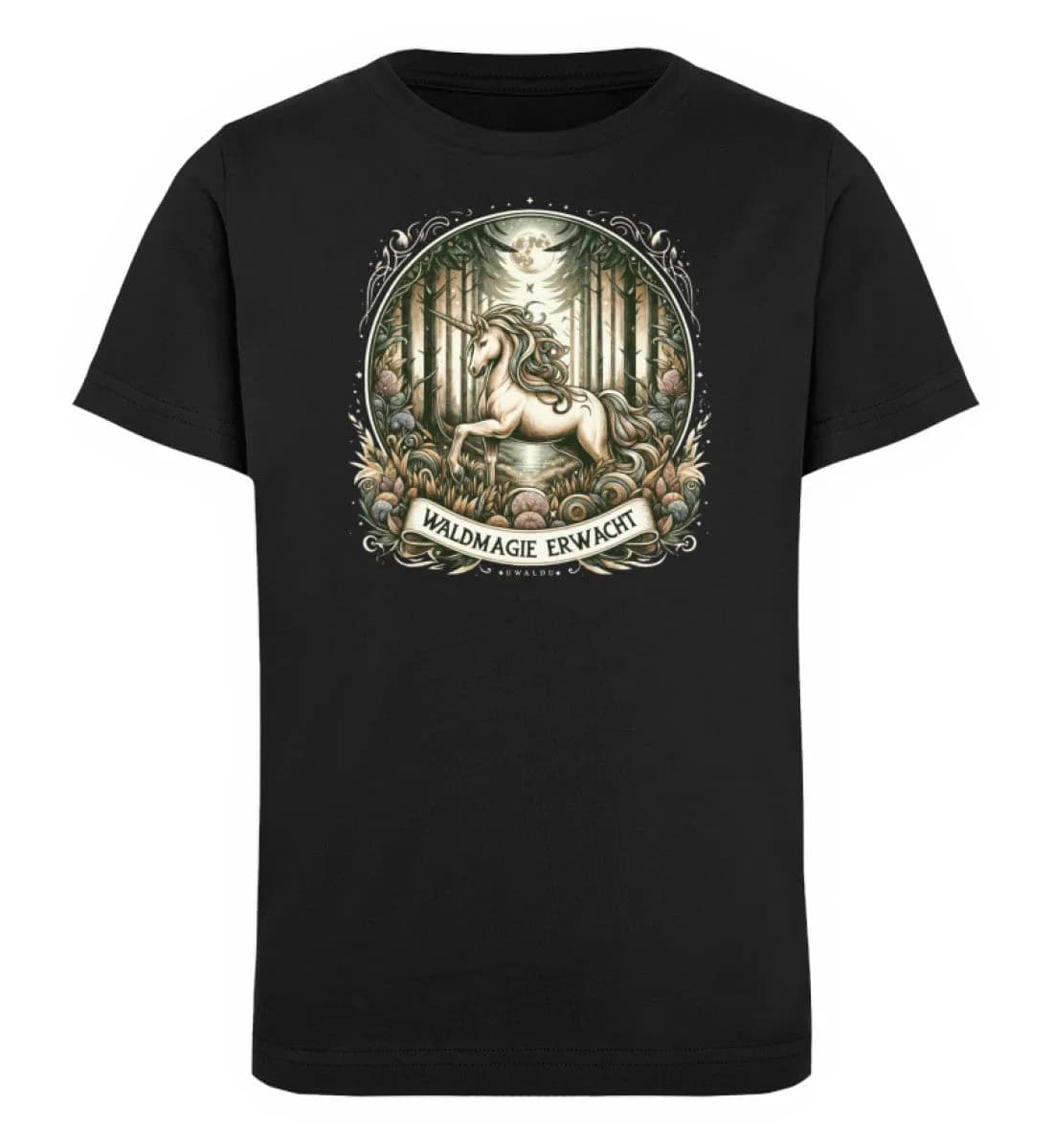 Einhorn Waldmagie erwacht - Kinder Bio T-Shirt