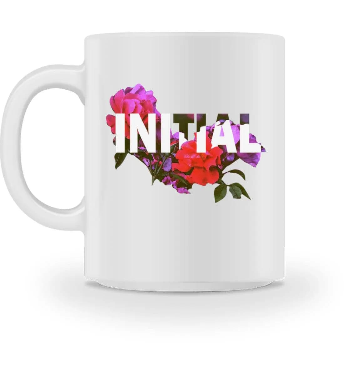 Initial Flowers - Tasse