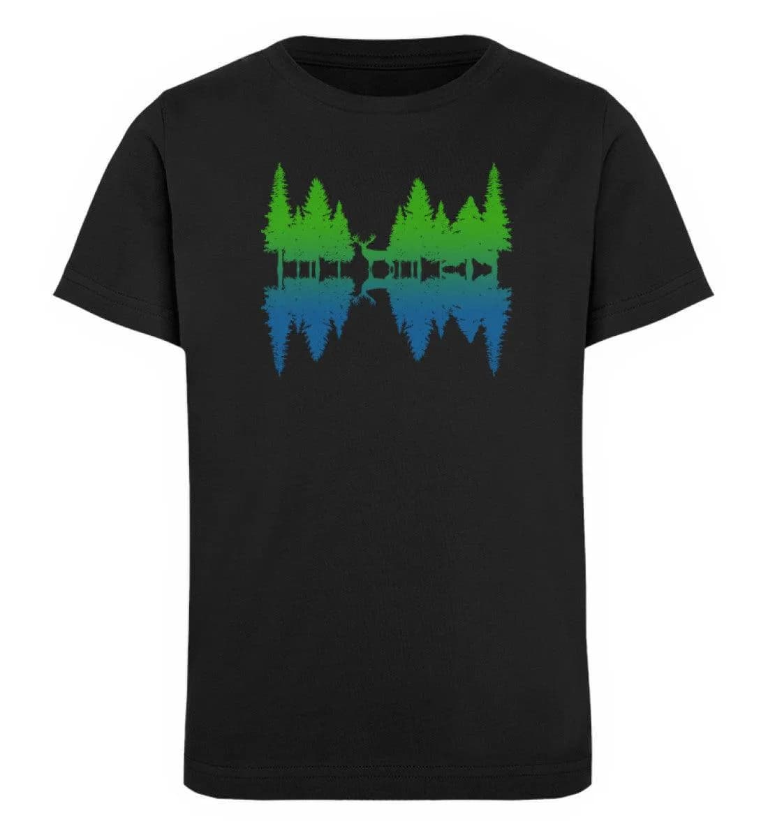 Wald Spiegelung  - Kinder Bio T-Shirt