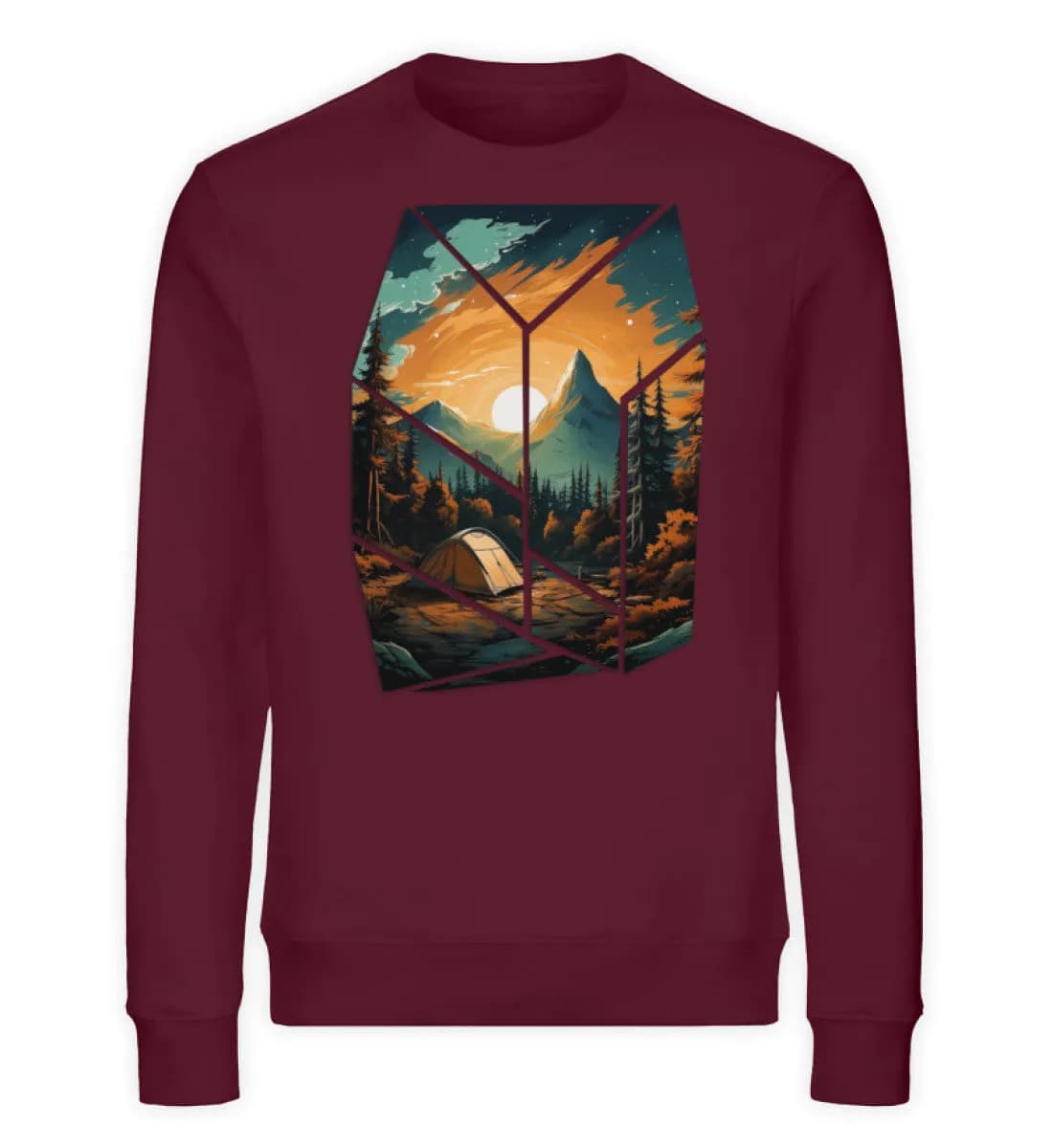 Camping in nature - Unisex Bio Sweatshirt