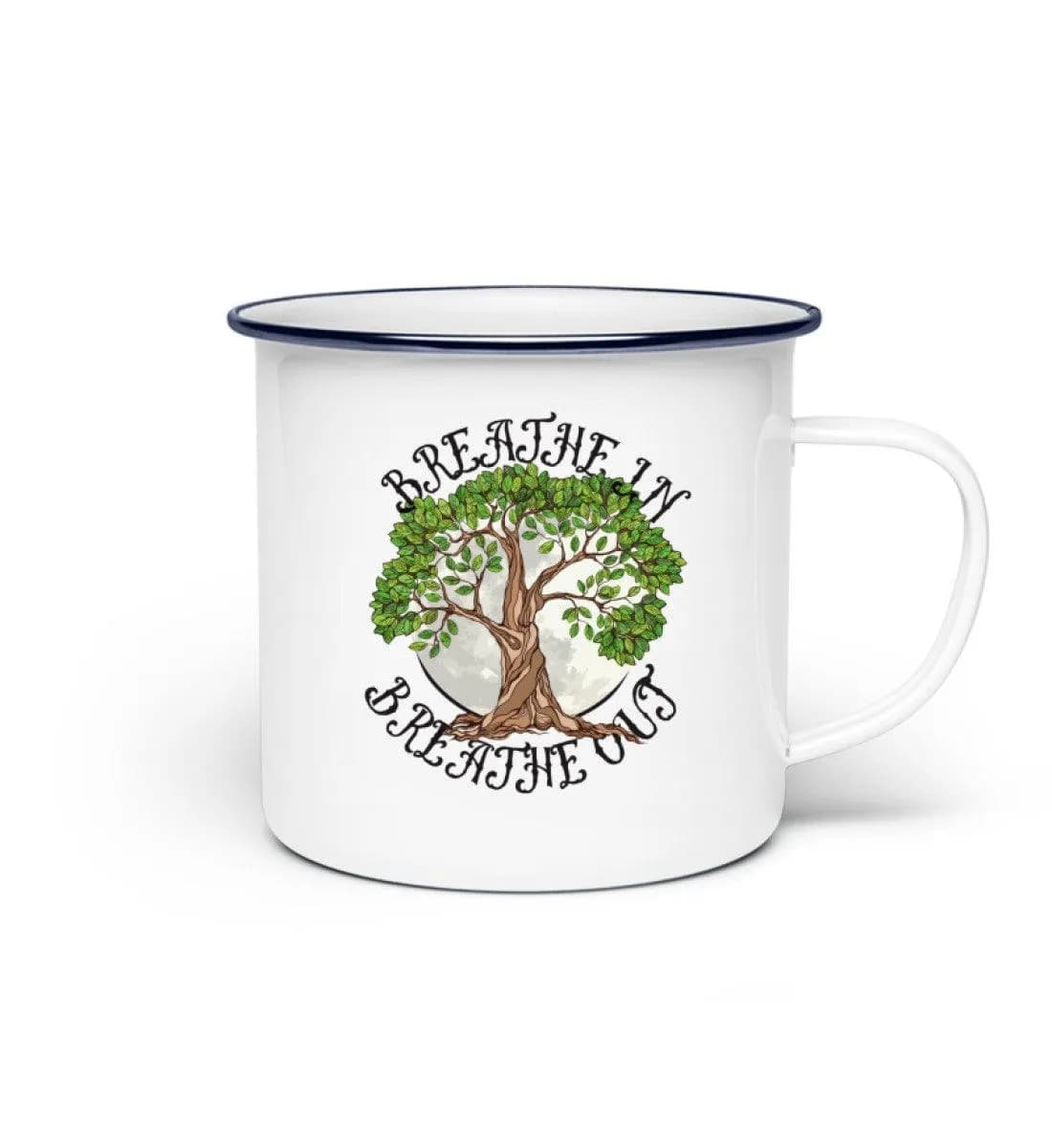 Breathe in - Emaille Tasse