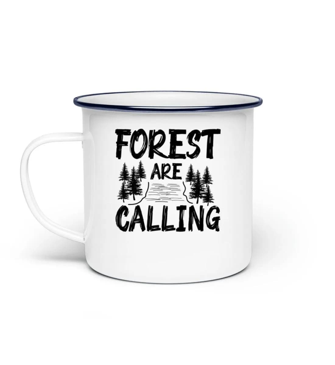 Forest are calling - Emaille Tasse