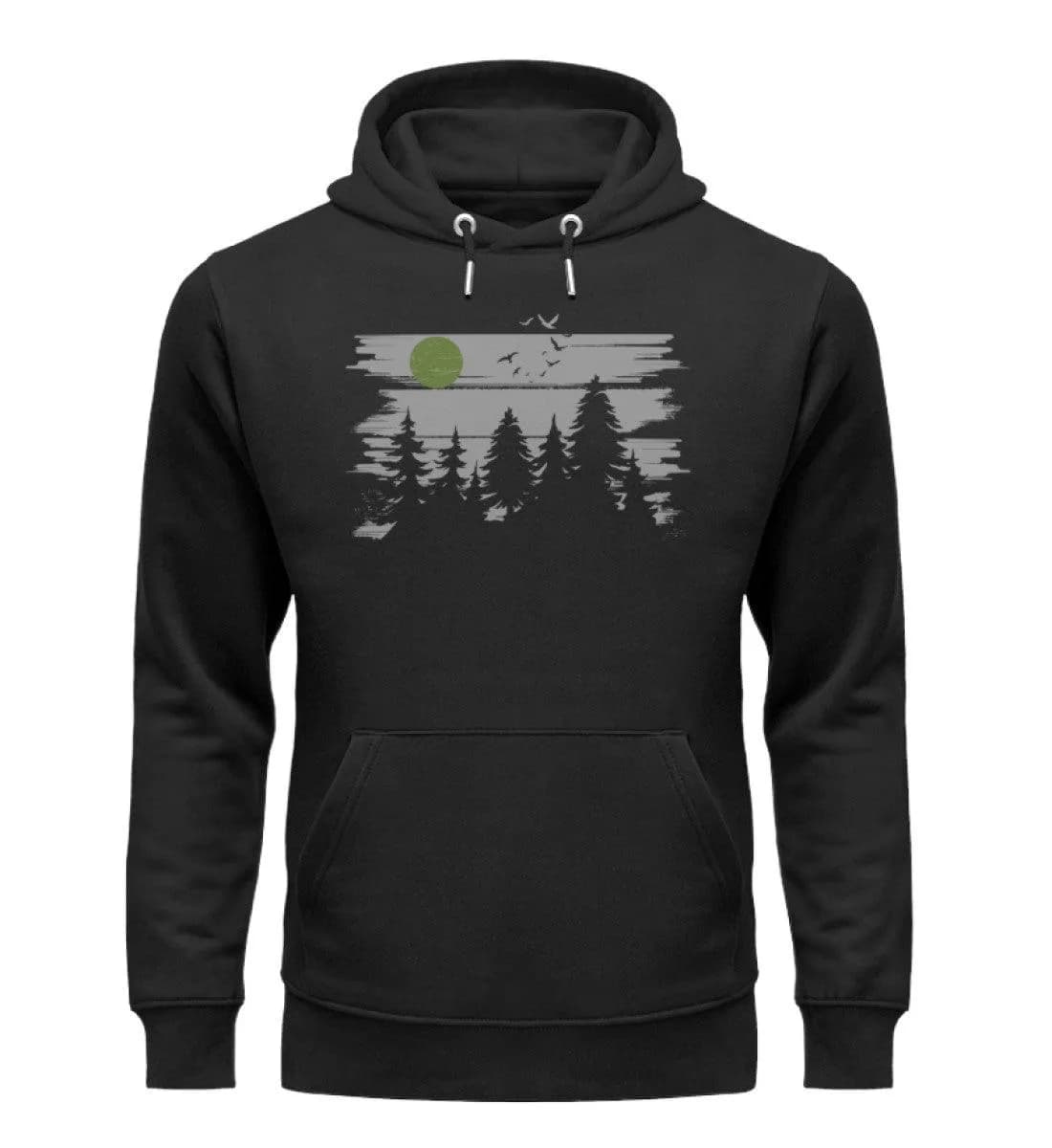 Wald mit Vollmond - Unisex Premium Bio Hoodie