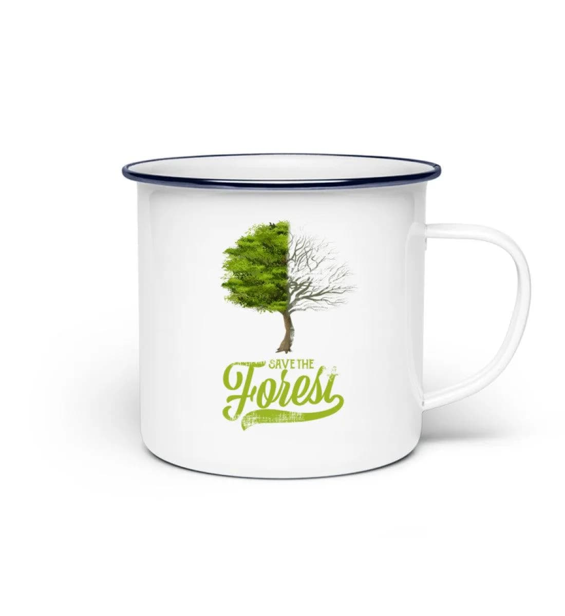 Save the forest - Emaille Tasse